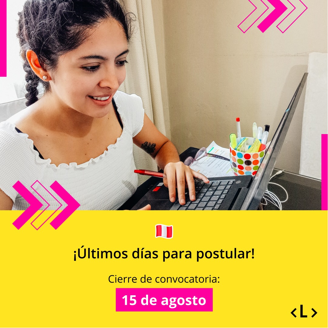 Laboratoria bootcamp hasta 15 de agosto