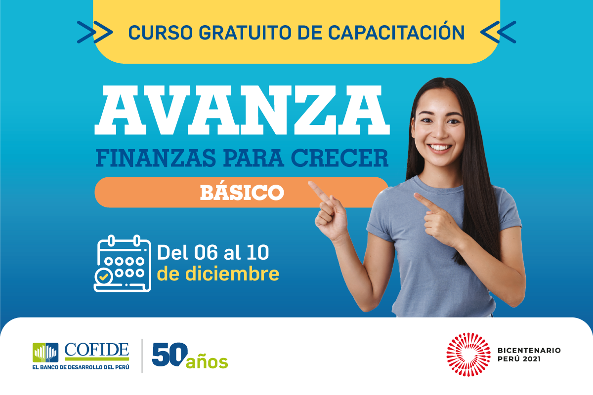 Curso Avanza COFIDE del 6 al 10 de diciembre
