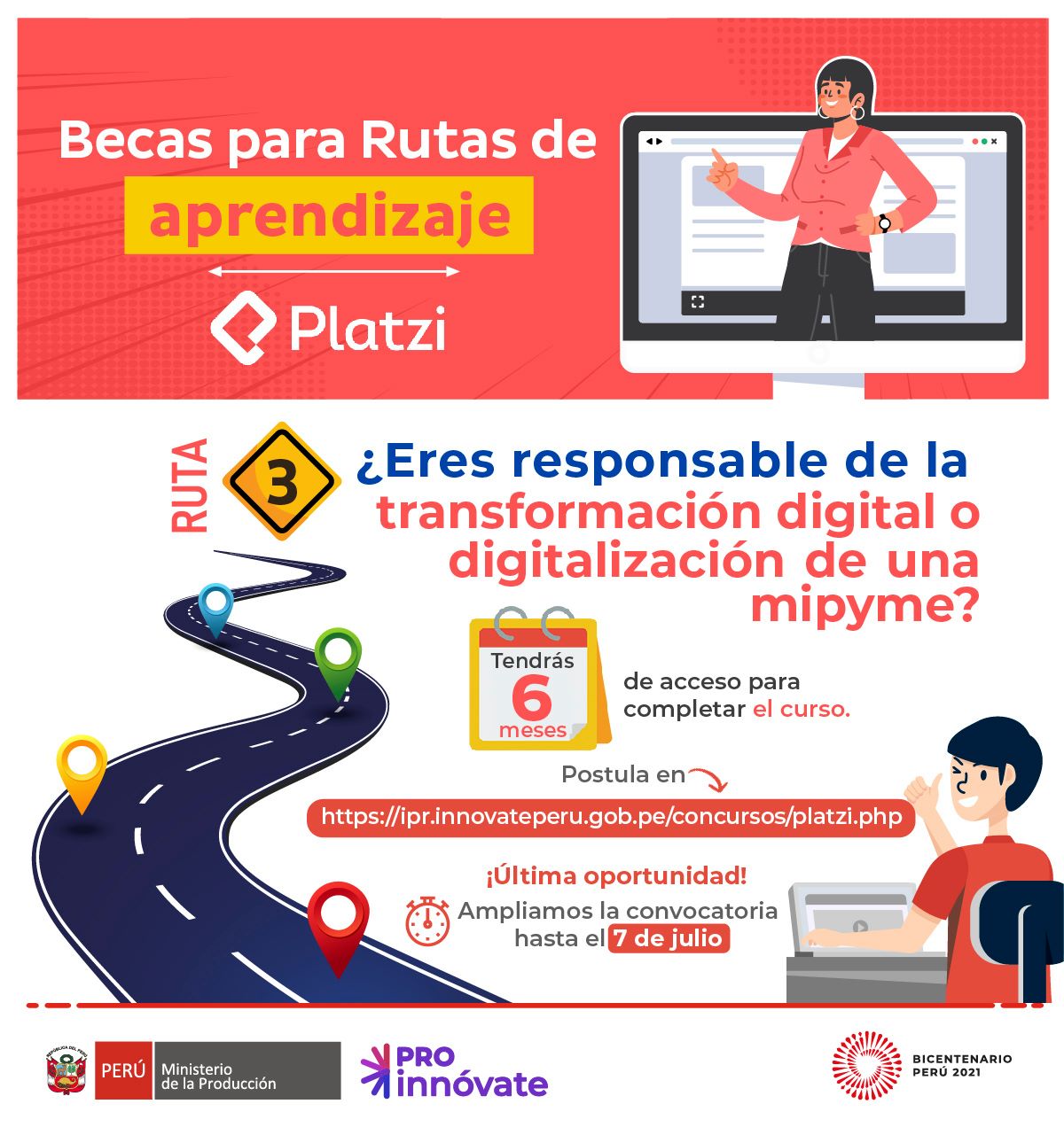Rutas Platzi y PI cierre 7 de julio