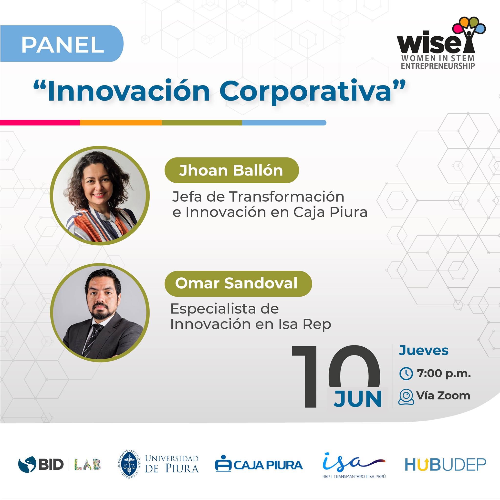 Panel Innovación corporativa HUB UDEP 10 de junio
