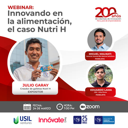 Webinar innovando en la alimentación 24 de marzo USIL
