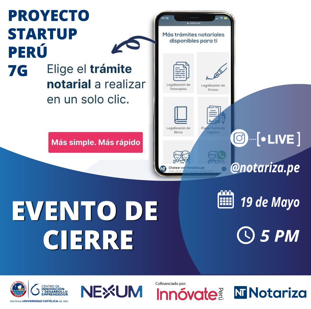 evento de cierrre Notariza 19 de mayo CIDEPUCP