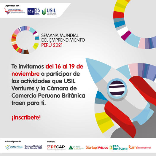 17 de noviembre ceremonia inauguración Semana del Emprendimiento Usil Ventures