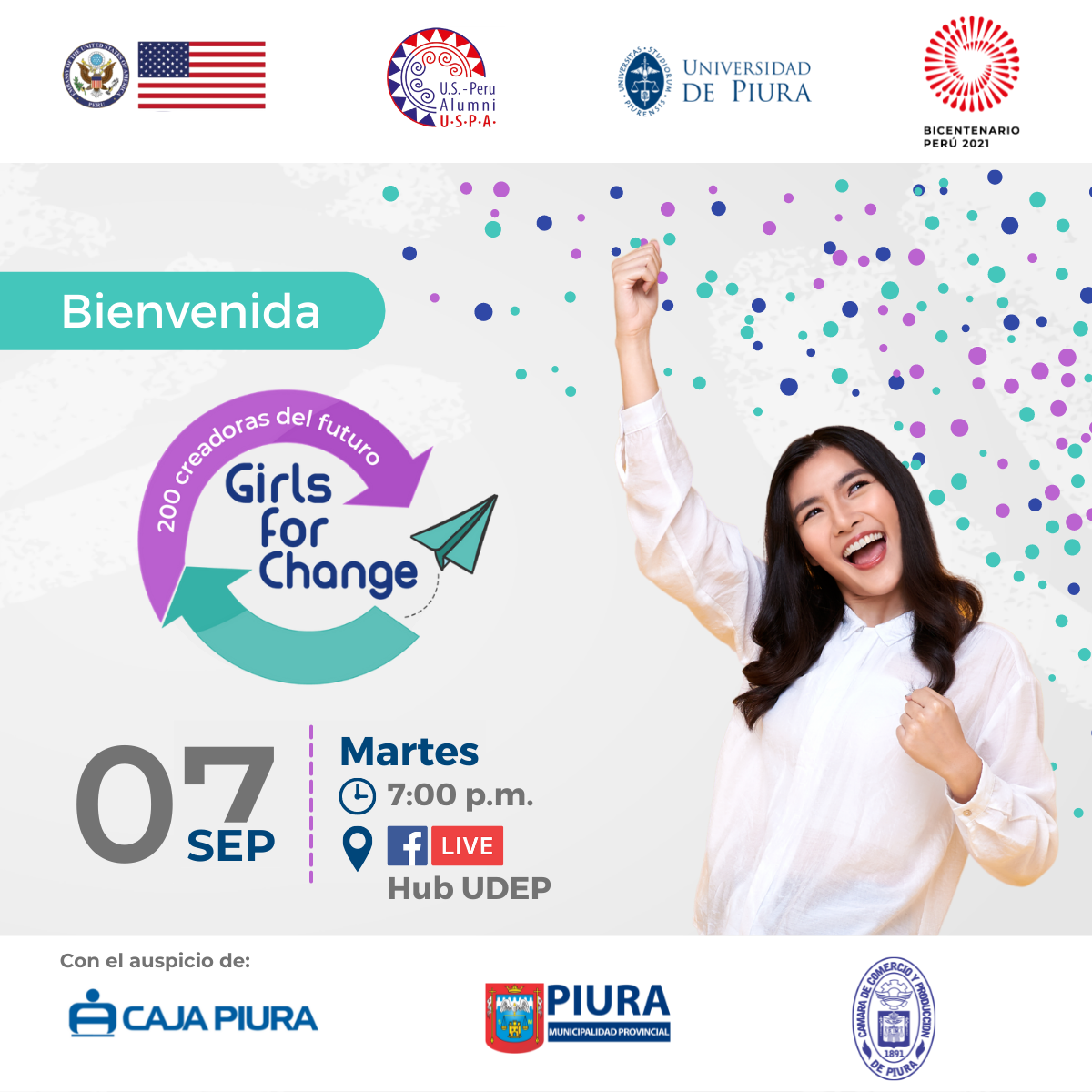Girls for change Embajada EEUU 7 de setiembre