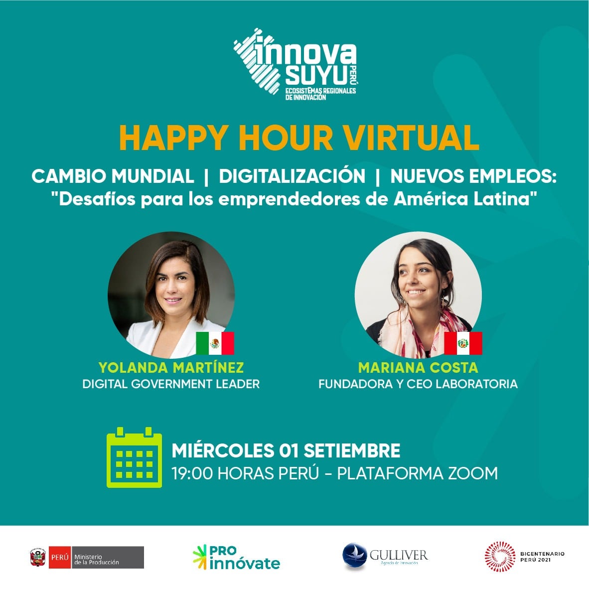 Happy Hour Innovasuyu 1 de setiembre