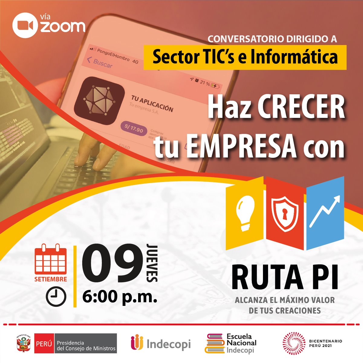 Ruta PI Indecopi 9 de setiembre