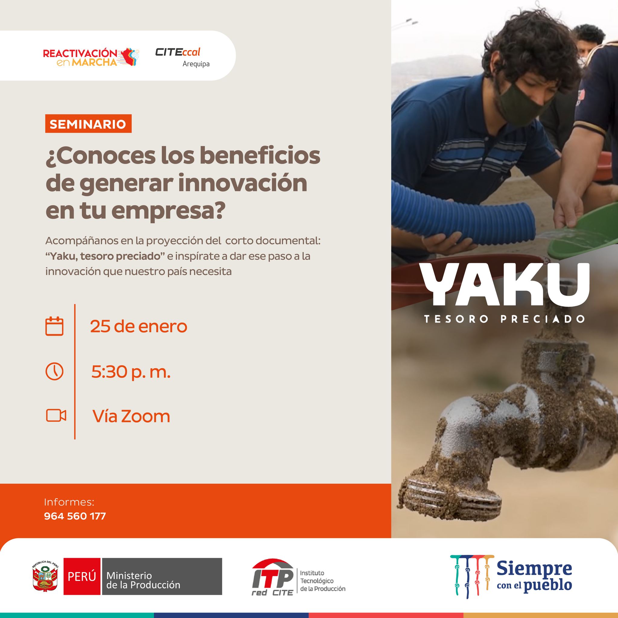 Yaku tesoro preciado 25 de enero Citecal Arequipa