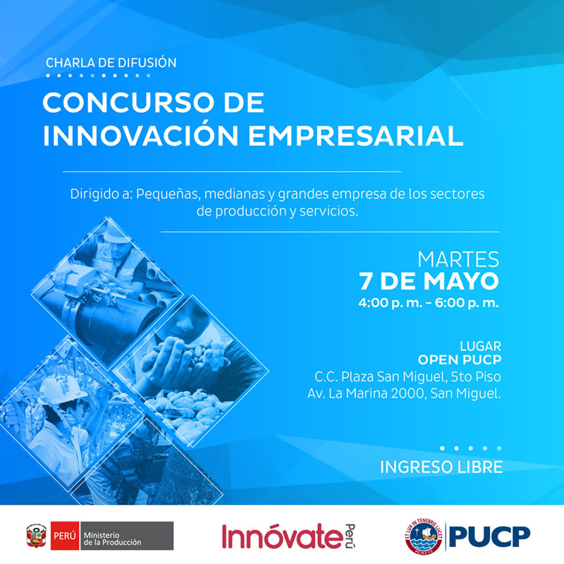 CHARLA INNOVACION EMPRESARIAL PUCP TWITTER