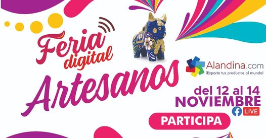 Feria digital artesanos Alandina 12 al 14 nov