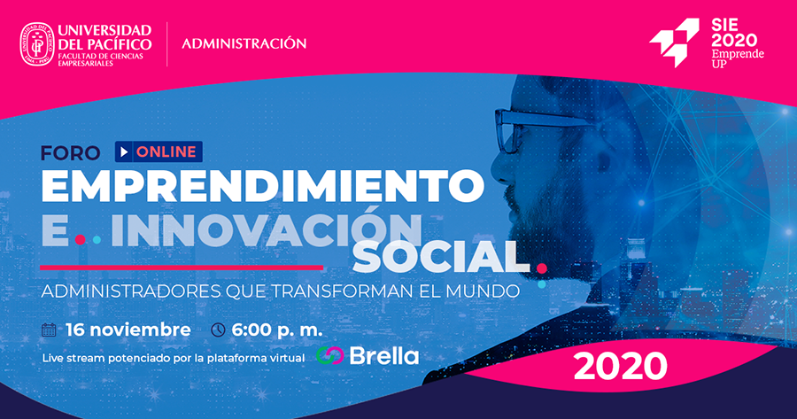 Foro Emprendimiento e innovación social Emprende UP 16 nov