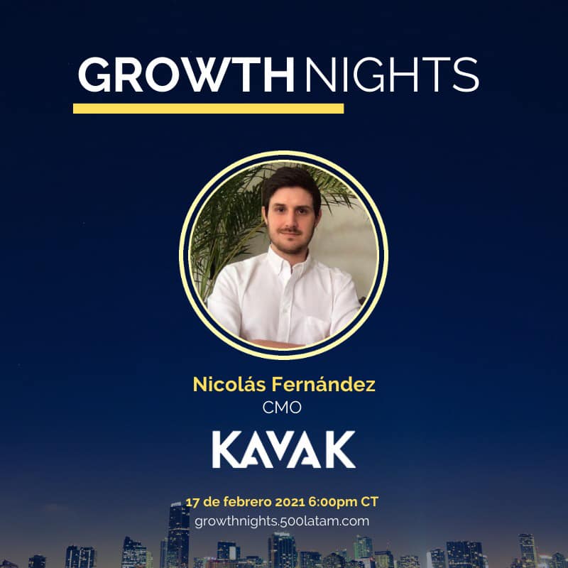 Growth night 500 Startups LatAm 17 de febrero