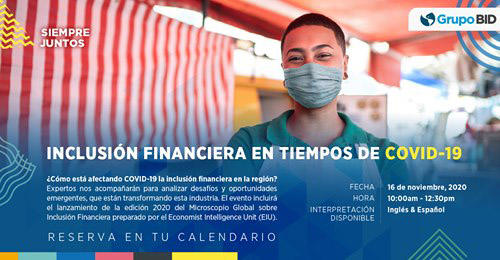 Inclusión financiera covid 19 BID 16 nov