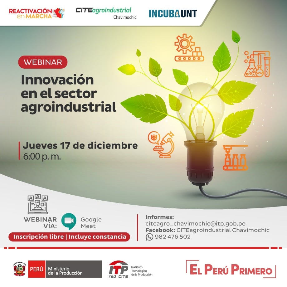 Innovación sector agroindustrial CITE Chavimochic 17 dic