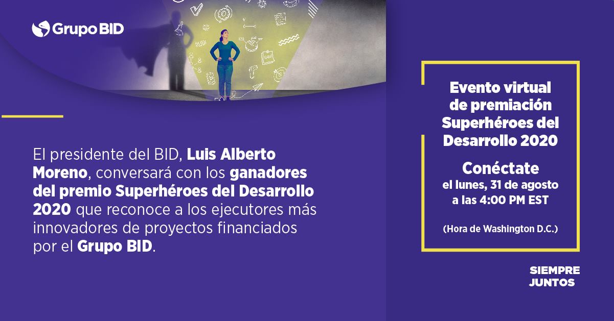 Premiación superhéroes de la innovación BID 31 de agosto