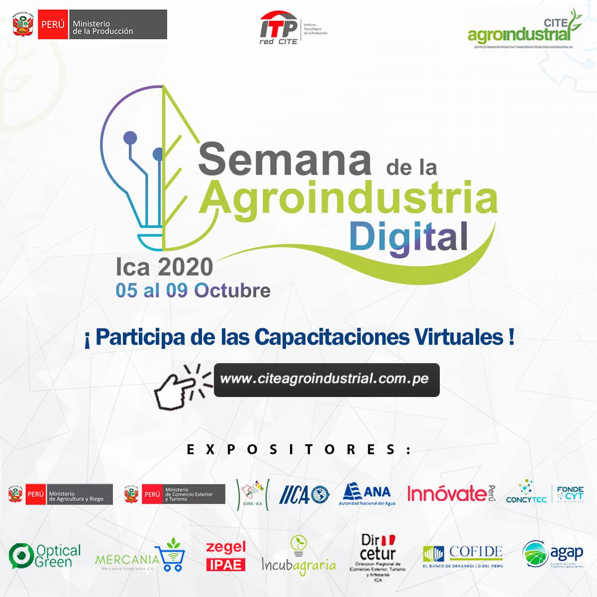 Semana de la Agorindustria digital ITP 5 de octubre