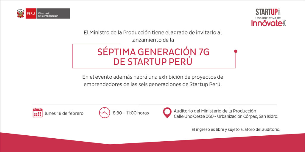 invitación twitter startup peru