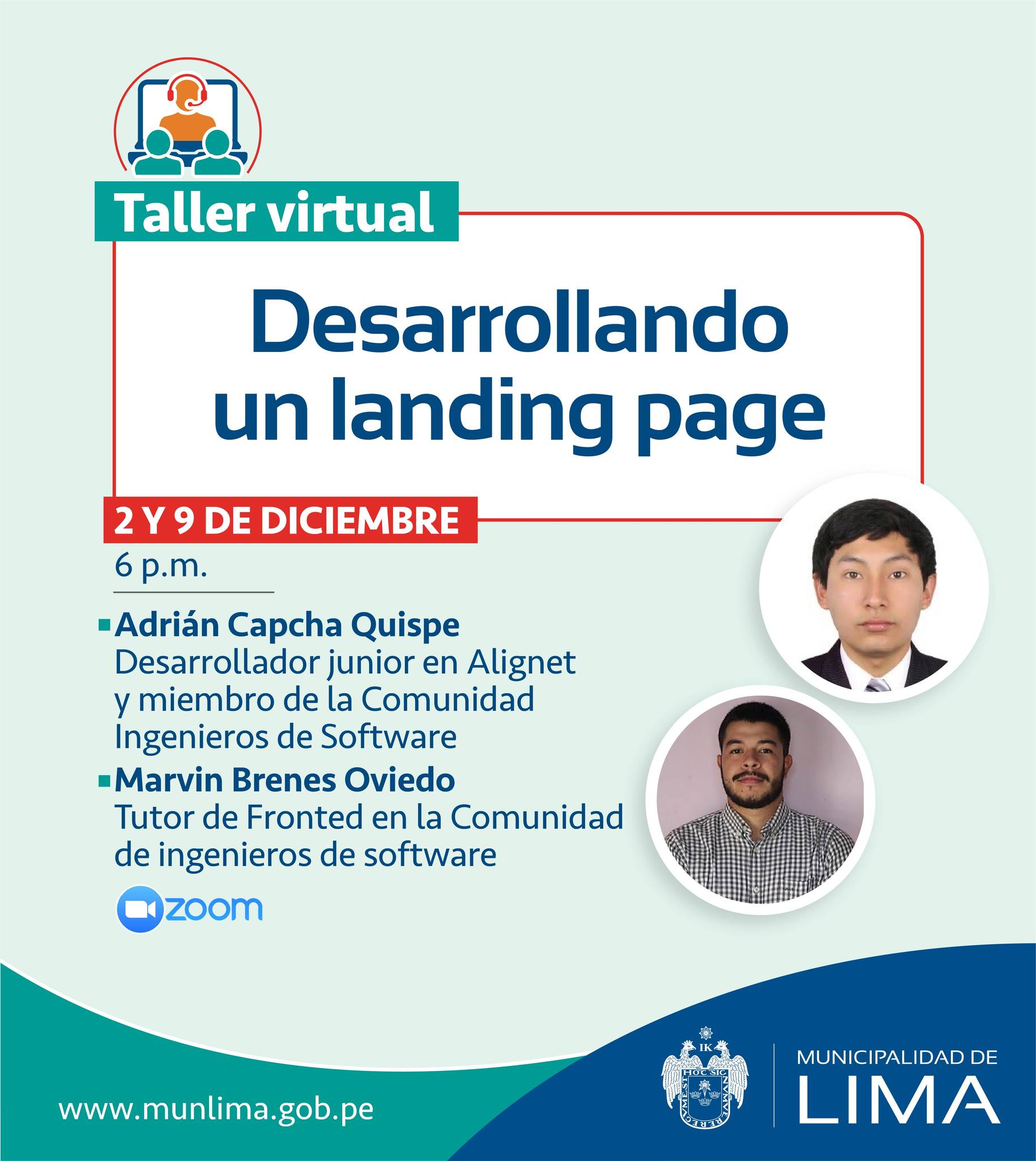 2 de diciembre MML Taller landing page